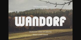 Wandorf Font Poster 1