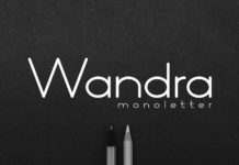 Wandra Monoletter Font Poster 1