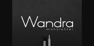 Wandra Monoletter Font Poster 1