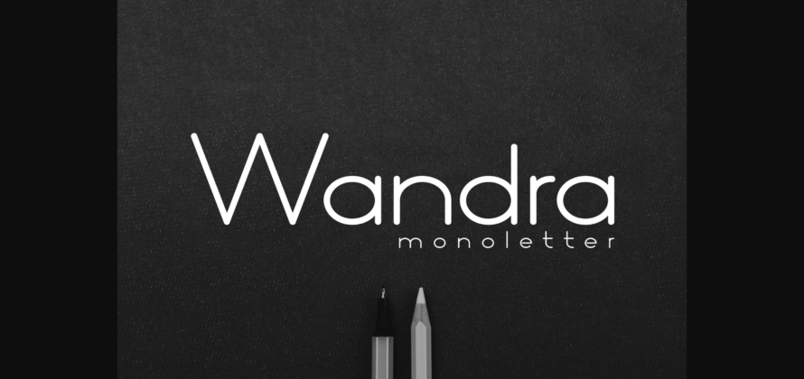 Wandra Monoletter Font Poster 1