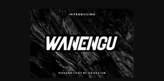Wanengu Font Poster 1