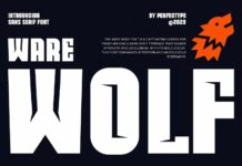 Ware Wolf Font Poster 1