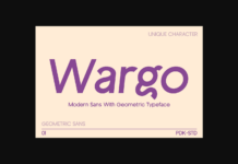 Wargo Font Poster 1