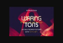 Waring Tons Font Poster 1