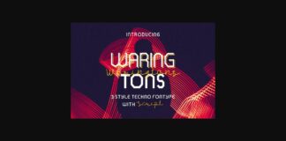 Waring Tons Font Poster 1