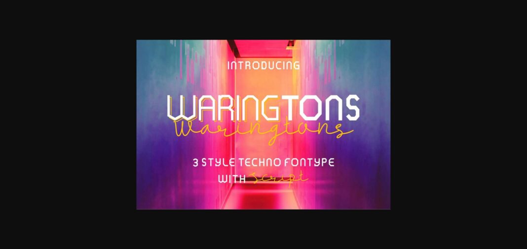 Waring Tons Font Poster 2