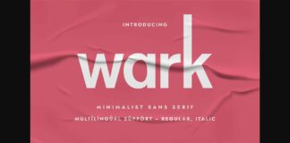 Wark Font Poster 1