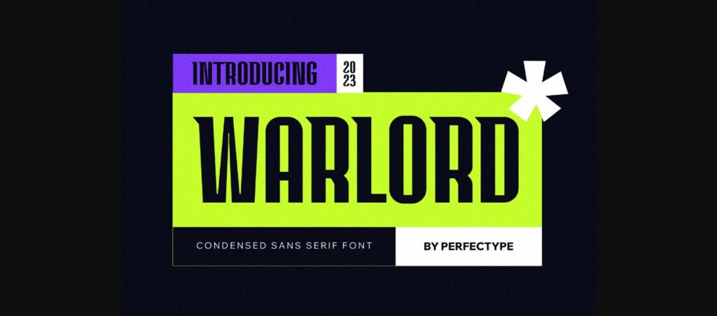 Warlord Font Poster 3