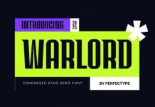 Warlord Font Poster 1