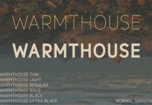 Warmthouse Font Poster 1