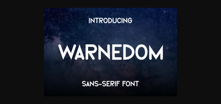 Warnedom Font Poster 3