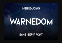 Warnedom Font Poster 1