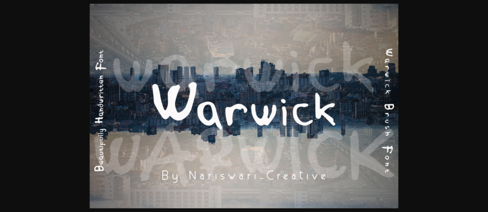 Warwick Font Poster 3