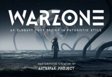 Warzone Font Poster 1