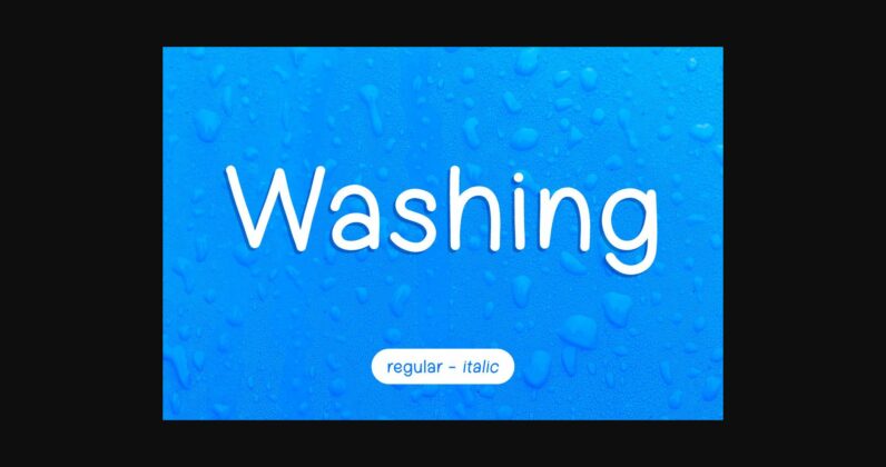 Washing Font Poster 3