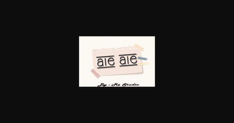 Water Color Font Poster 5