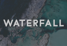 Waterfall Font Poster 1