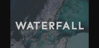 Waterfall Font Poster 1