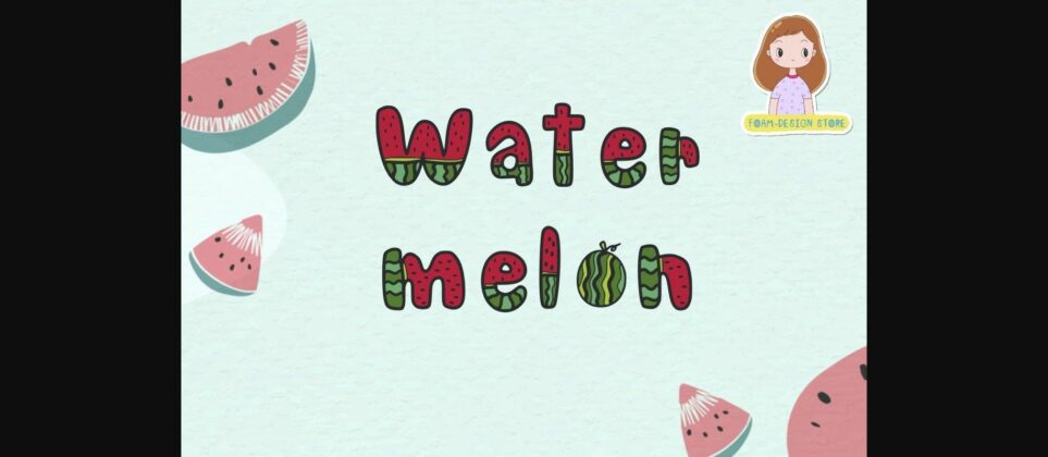 Watermelon Font Poster 1