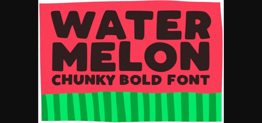 Watermelon Font Poster 3