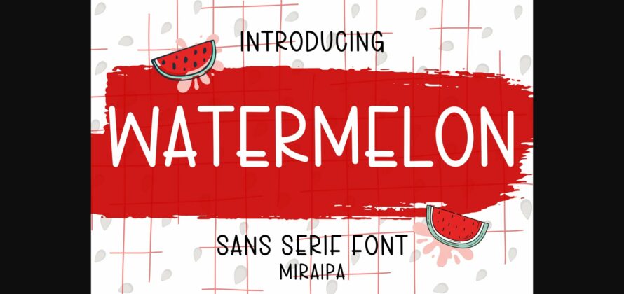 Watermelon Font Poster 3