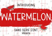 Watermelon Font Poster 1