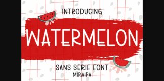 Watermelon Font Poster 1