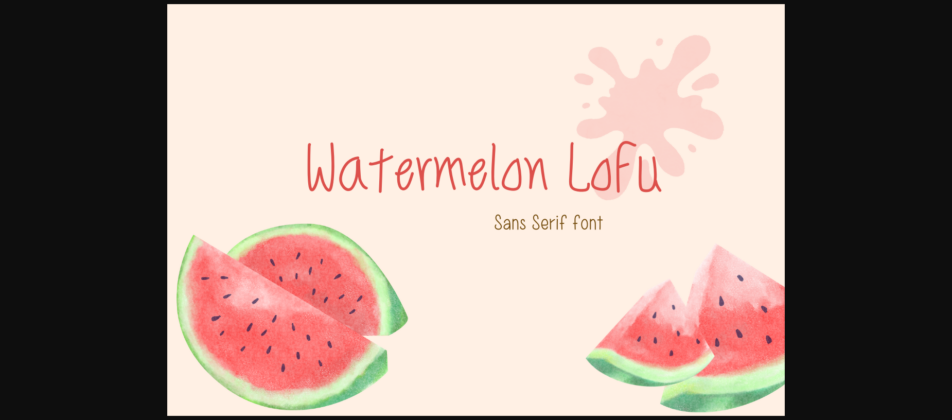 Watermelon Loex Font Poster 3