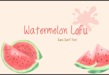 Watermelon Loex Font Poster 1