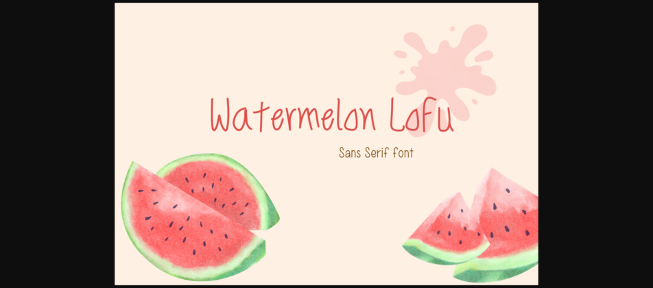 Watermelon Loex Font Poster 1