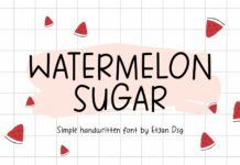 Watermelon Sugar Font Poster 1