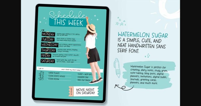 Watermelon Sugar Font Poster 4