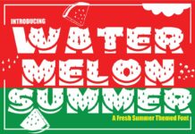 Watermelon Summer Font Poster 1