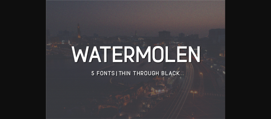 Watermolen Font Poster 3