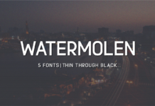 Watermolen Font Poster 1
