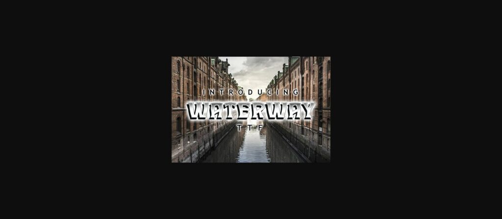 Waterway Font Poster 3