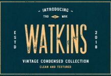 Watkins Font Poster 1