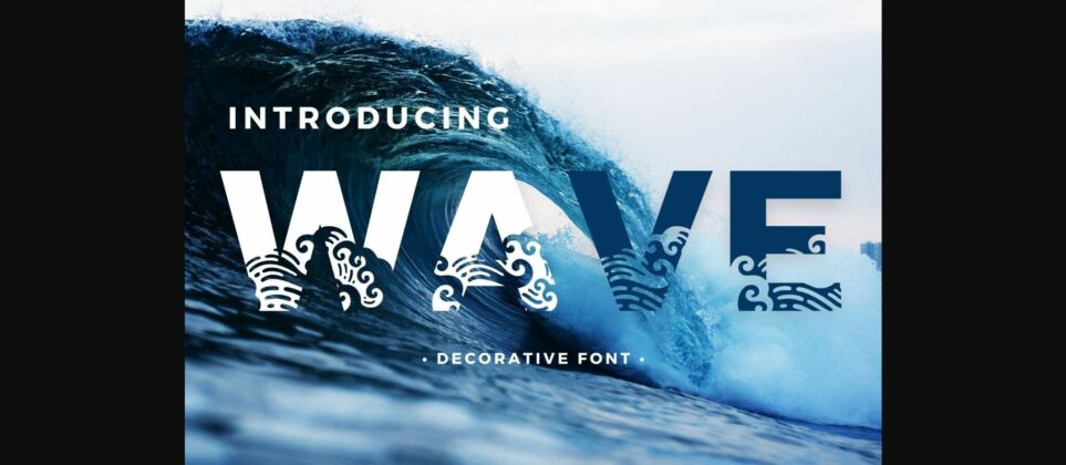 Wave Font Poster 3