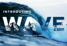 Wave Font Wave Font Poster 1