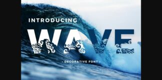 Wave Font Poster 1