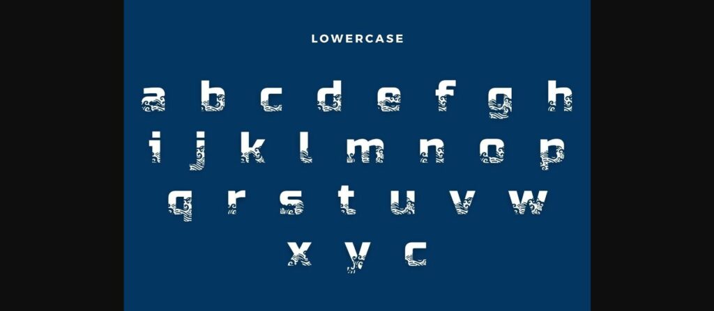 Wave Font Poster 5