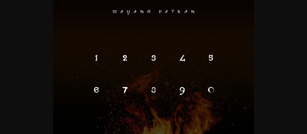 Wayang Patran Font Poster 9