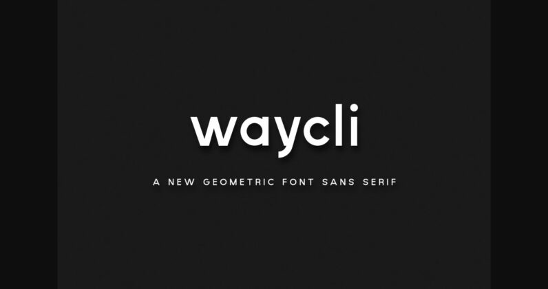 Waycli Font Poster 3