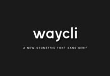 Waycli Font Poster 1