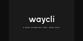 Waycli Font Poster 1