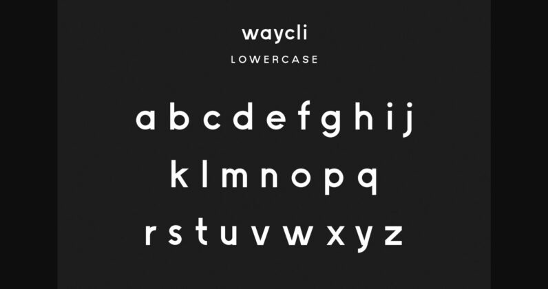 Waycli Font Poster 5