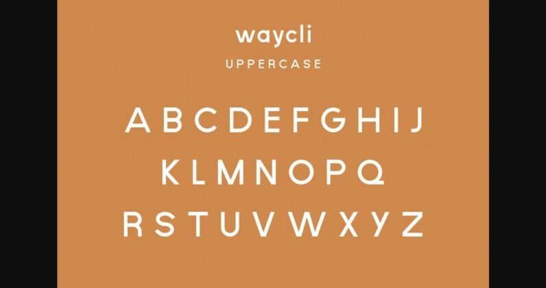 Waycli Font Poster 6