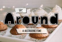 We Around Font Poster 1