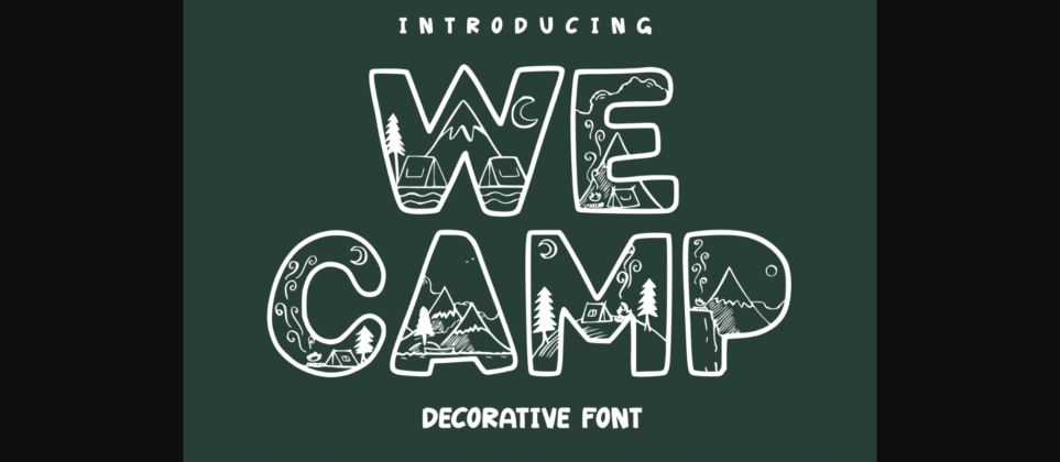 We Camp Font Poster 3
