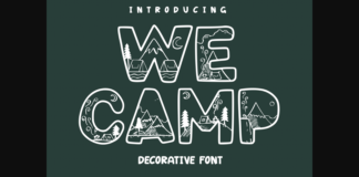 We Camp Font Poster 1